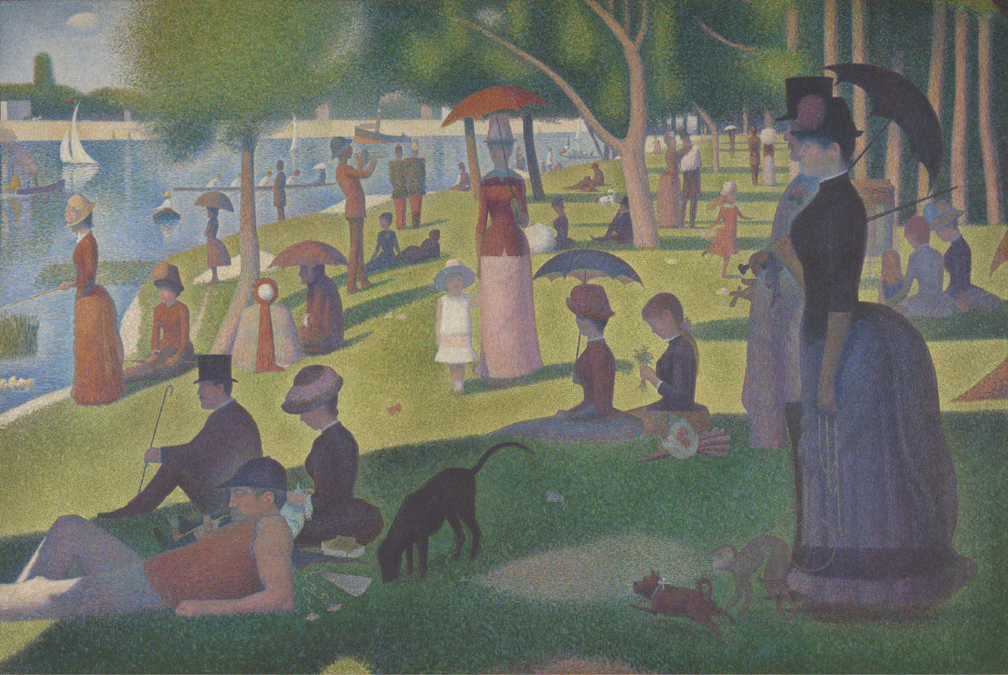 Brick A Sunday on La Grande Jatte by Georges Seurat T-Shirt