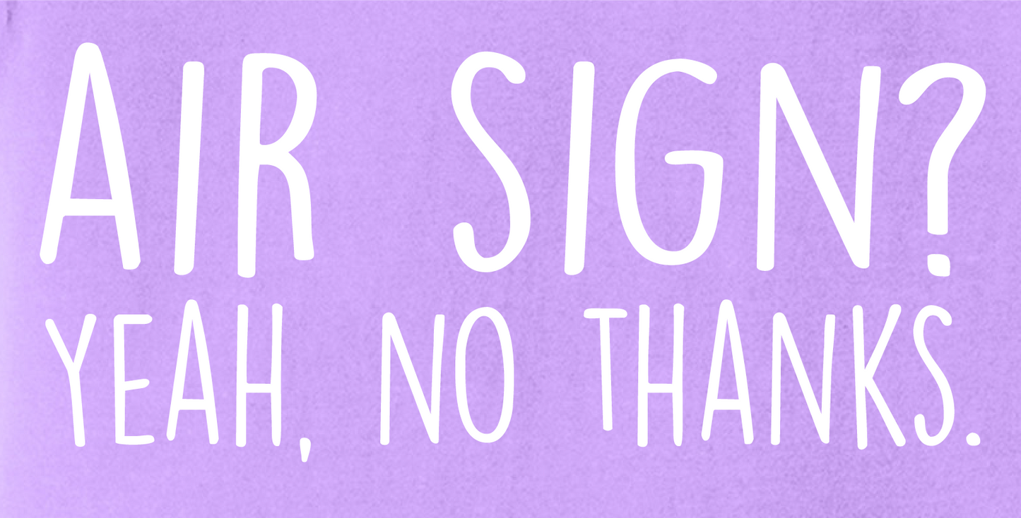 Neon Violet Air Sign T-Shirt
