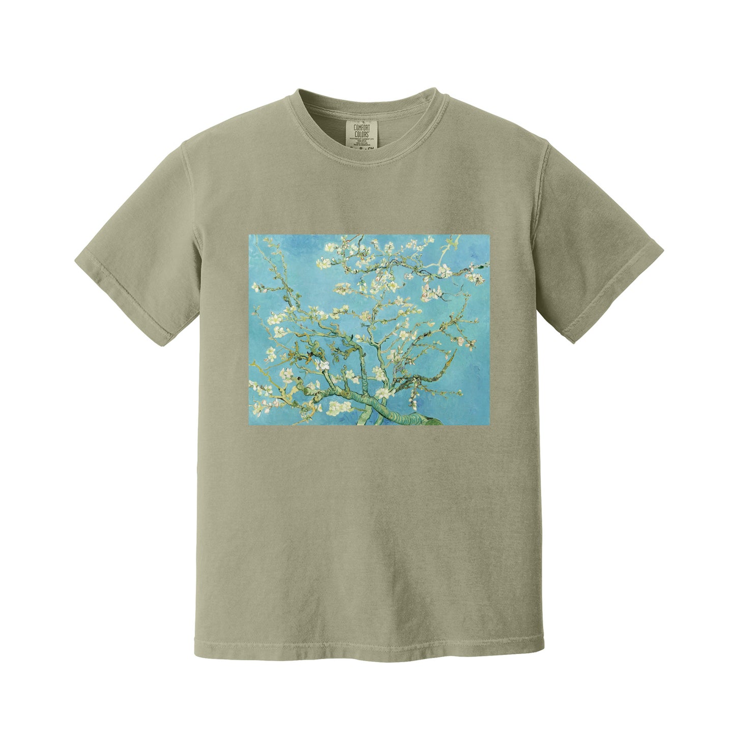 Khaki Almond Blossoms by Vincent Van Gogh T-Shirt