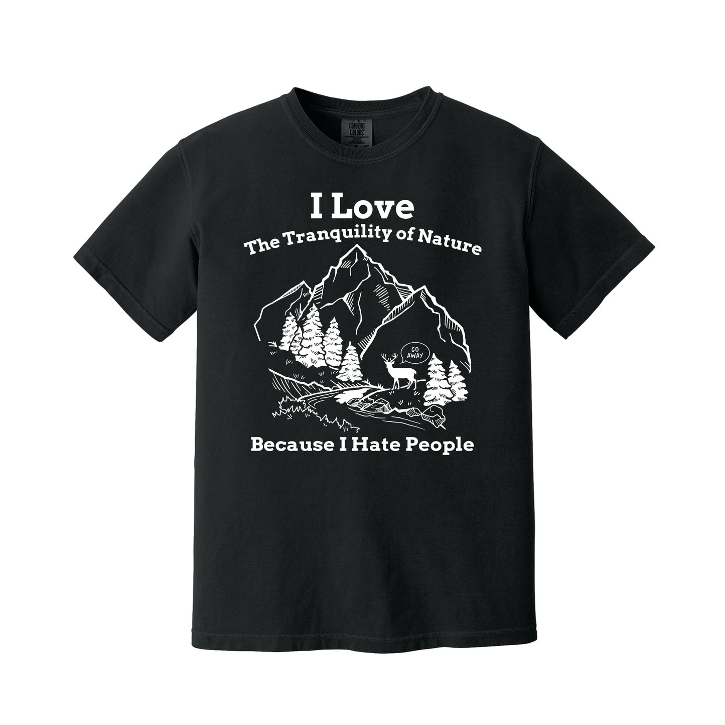 Black I Love Nature T-Shirt