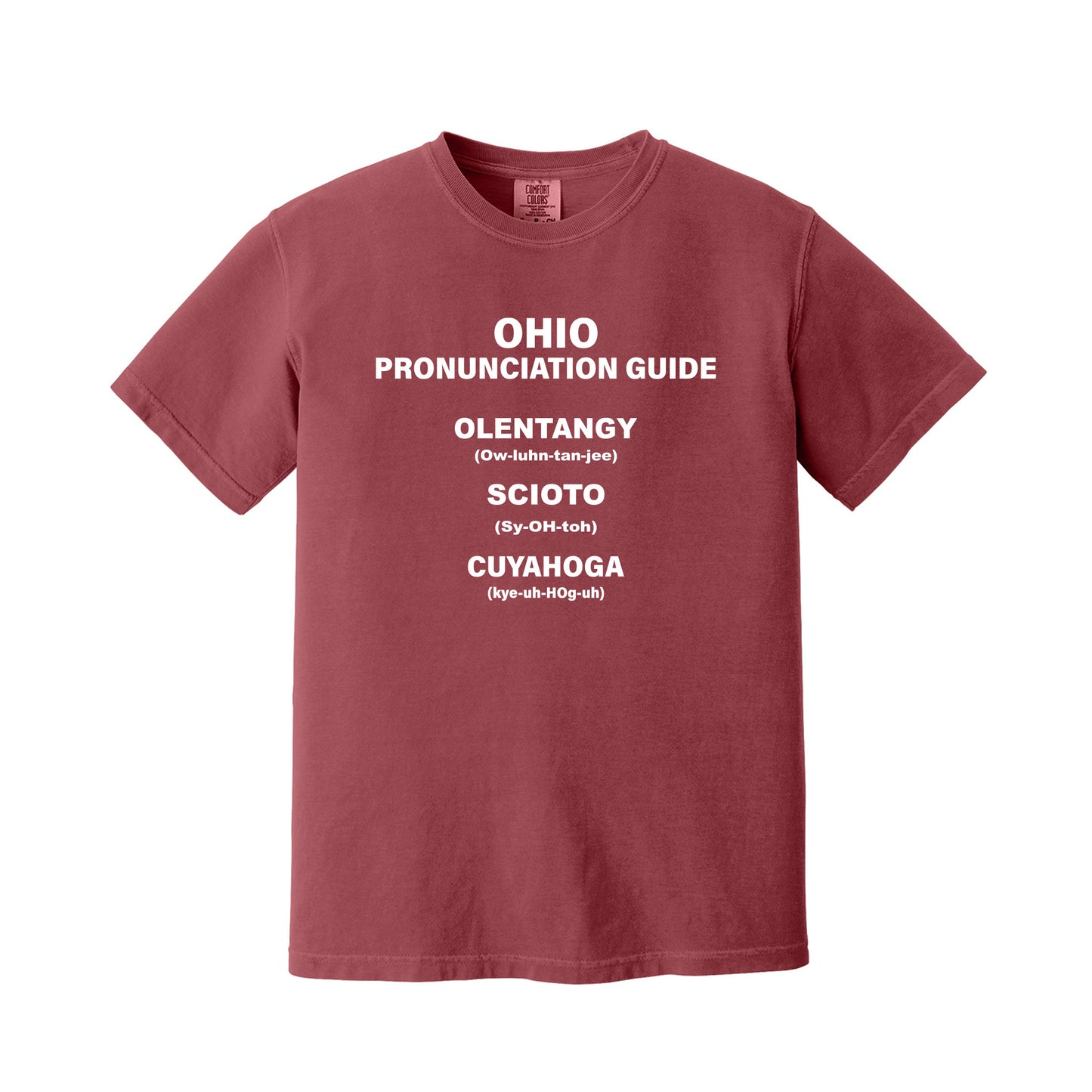 Chili Red Ohio Pronunciation Guide T-Shirt