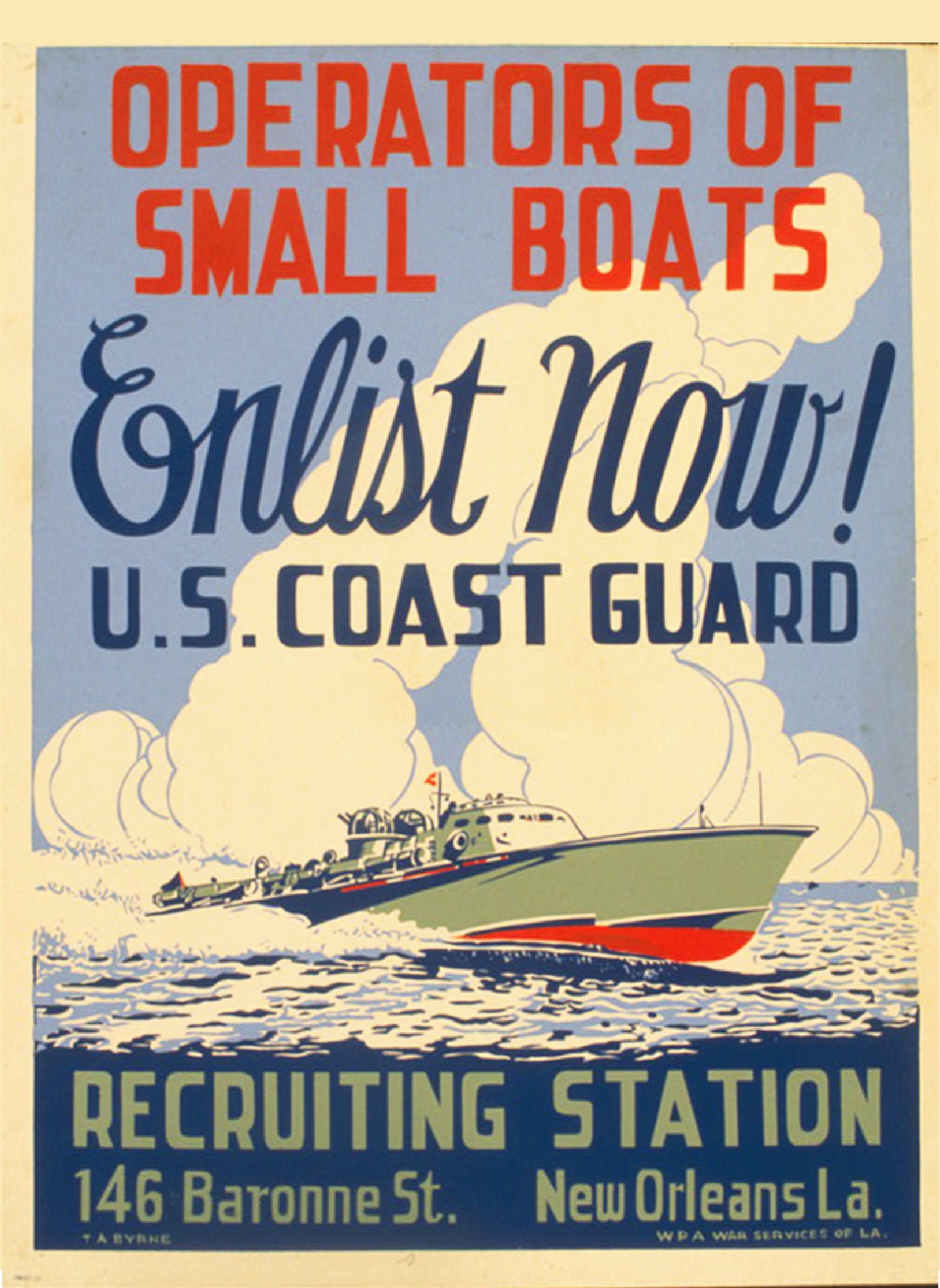 Khaki Coast Guard T-Shirt