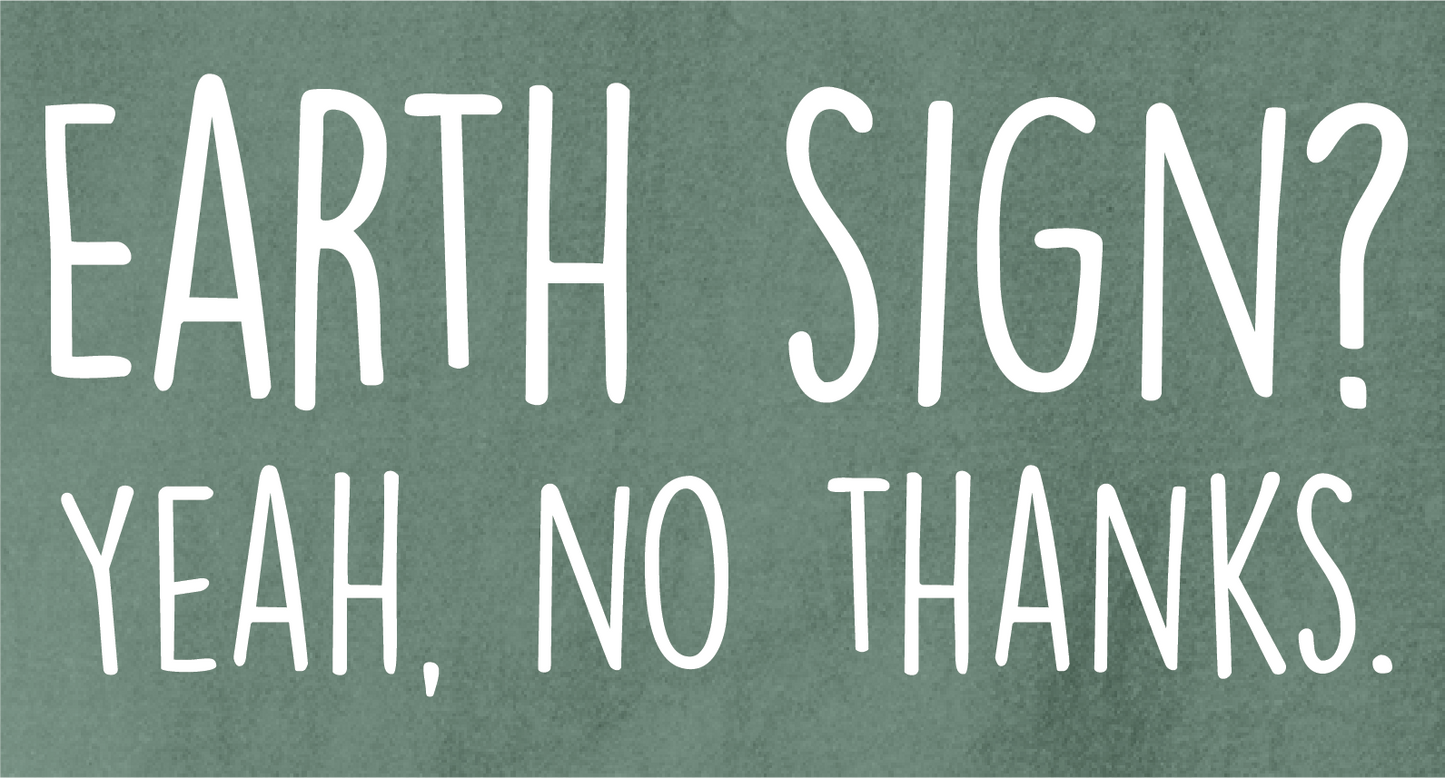 Light Green Earth Sign T-Shirt