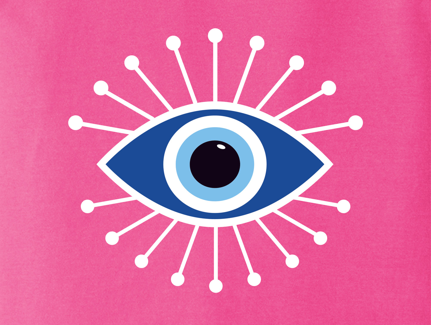Neon Pink Protective Evil Eye T-Shirt