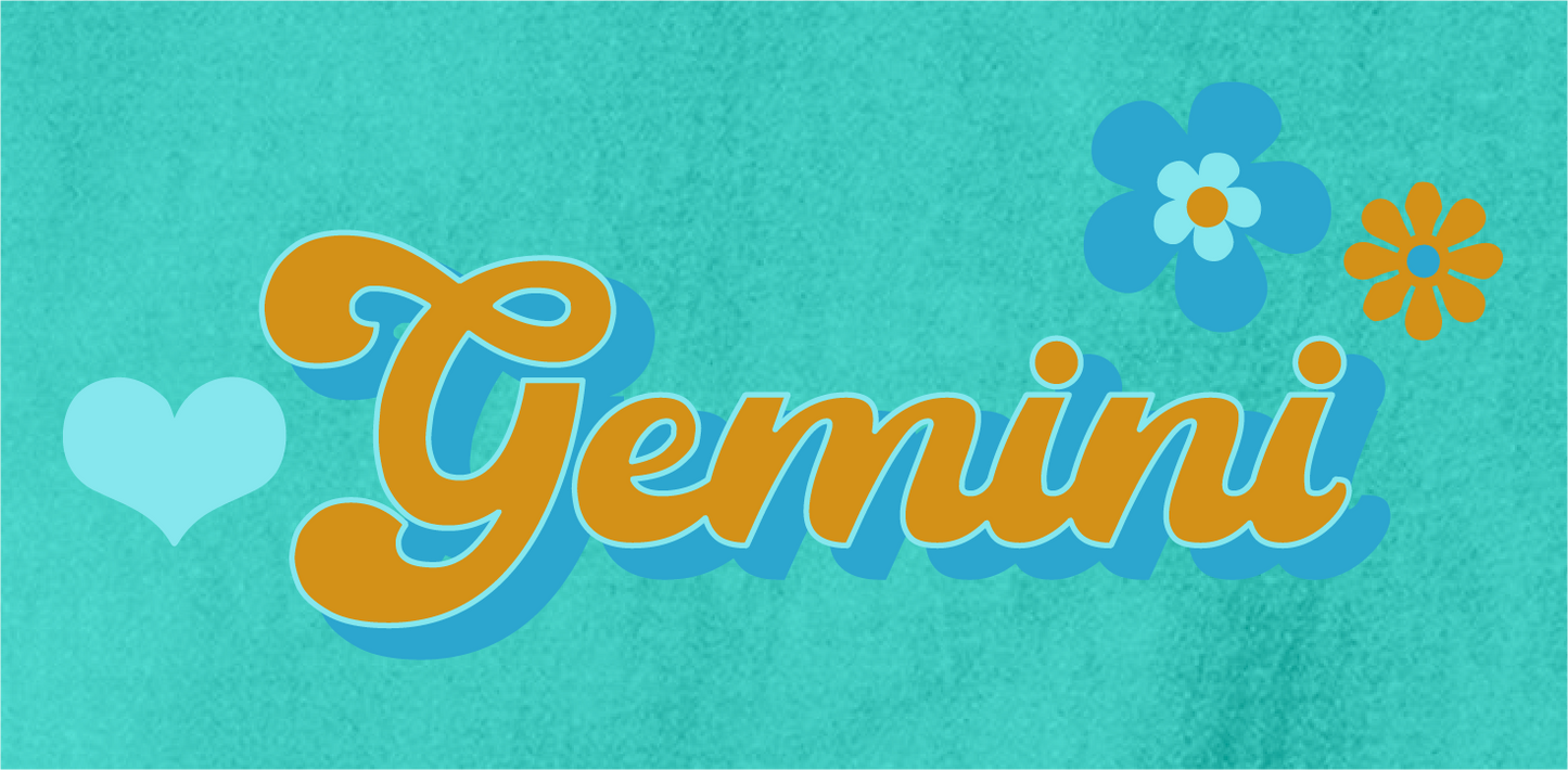 Chalky Mint Gemini Retro T-Shirt