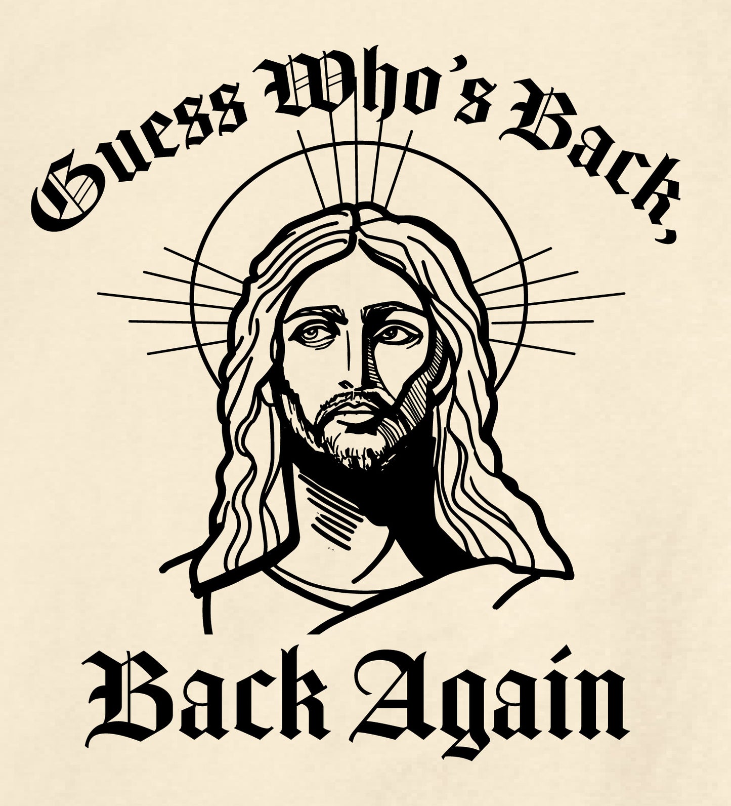 Ivory Guess Who's Back Easter T-Shirt