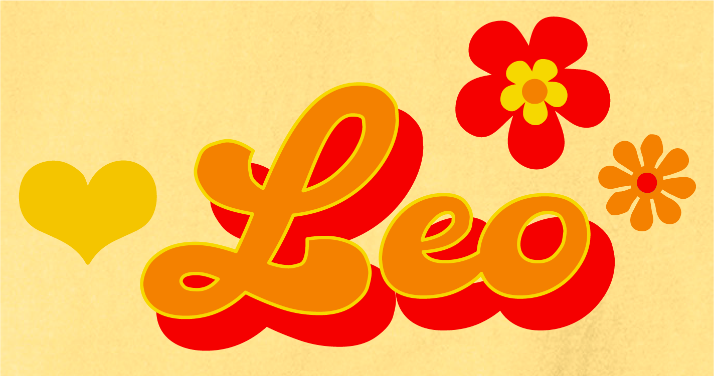 Butter Yellow Leo Retro T-Shirt