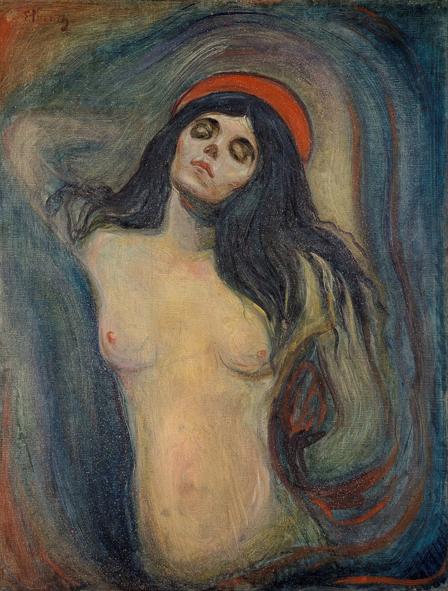 Burnt Orange The Madonna by Edvard Munch T-Shirt