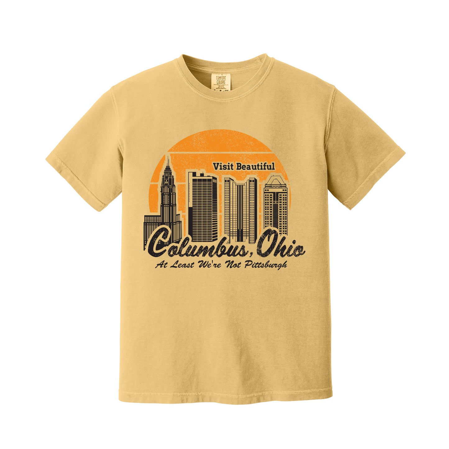 Mustard Yellow Visit Columbus (Pittsburgh) T-Shirt