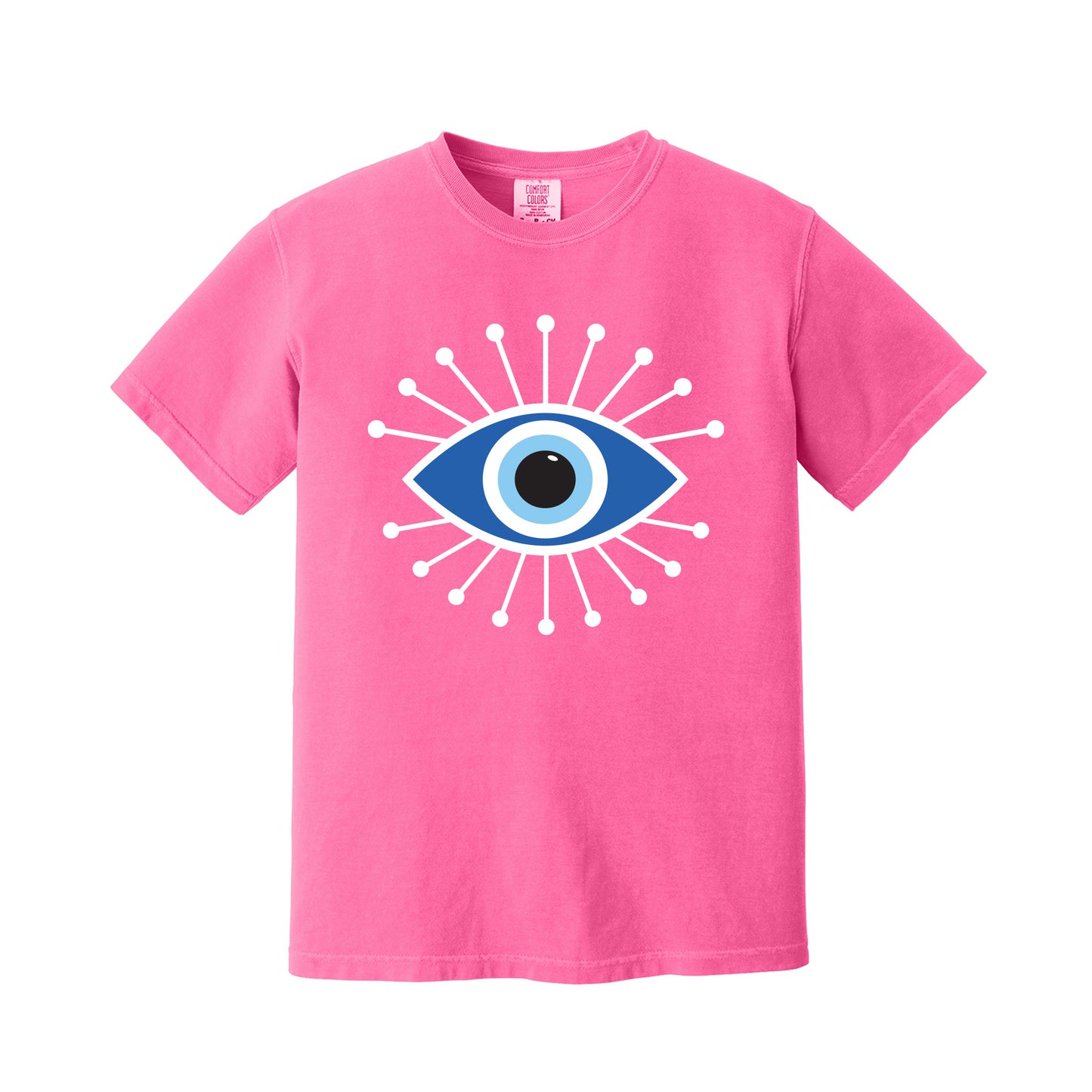 Neon Pink Protective Evil Eye T-Shirt