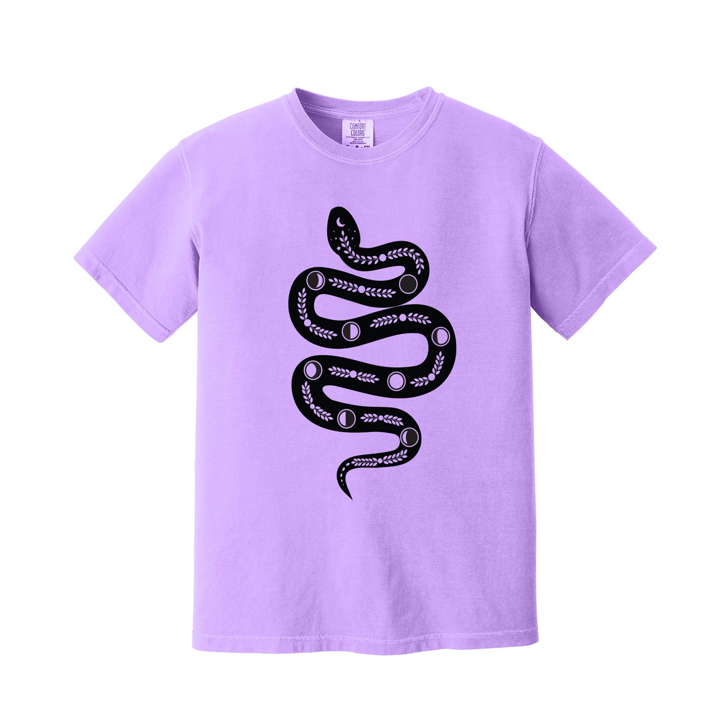 Neon Violet Black Snake T-Shirt
