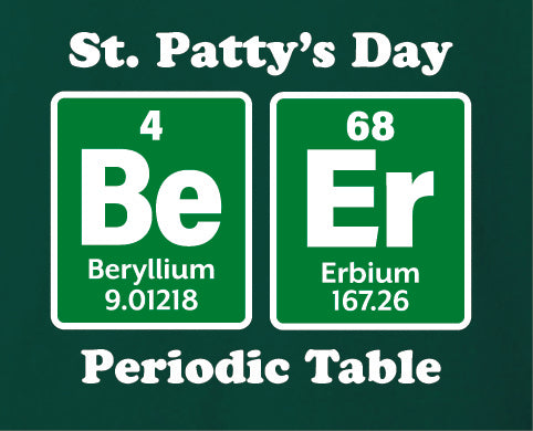 Forest Green Periodic Table T-Shirt - BELLA+CANVAS ® Unisex Jersey Short Sleeve Tee