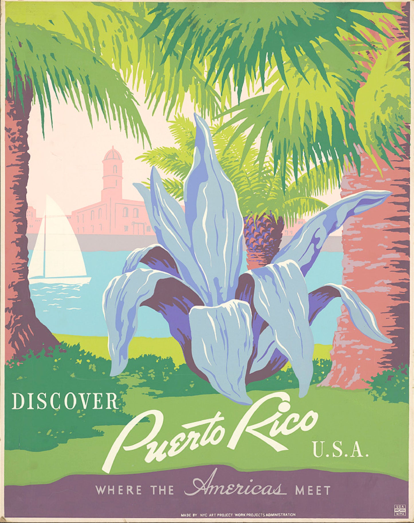 Chambray Blue Puerto Rico T-Shirt
