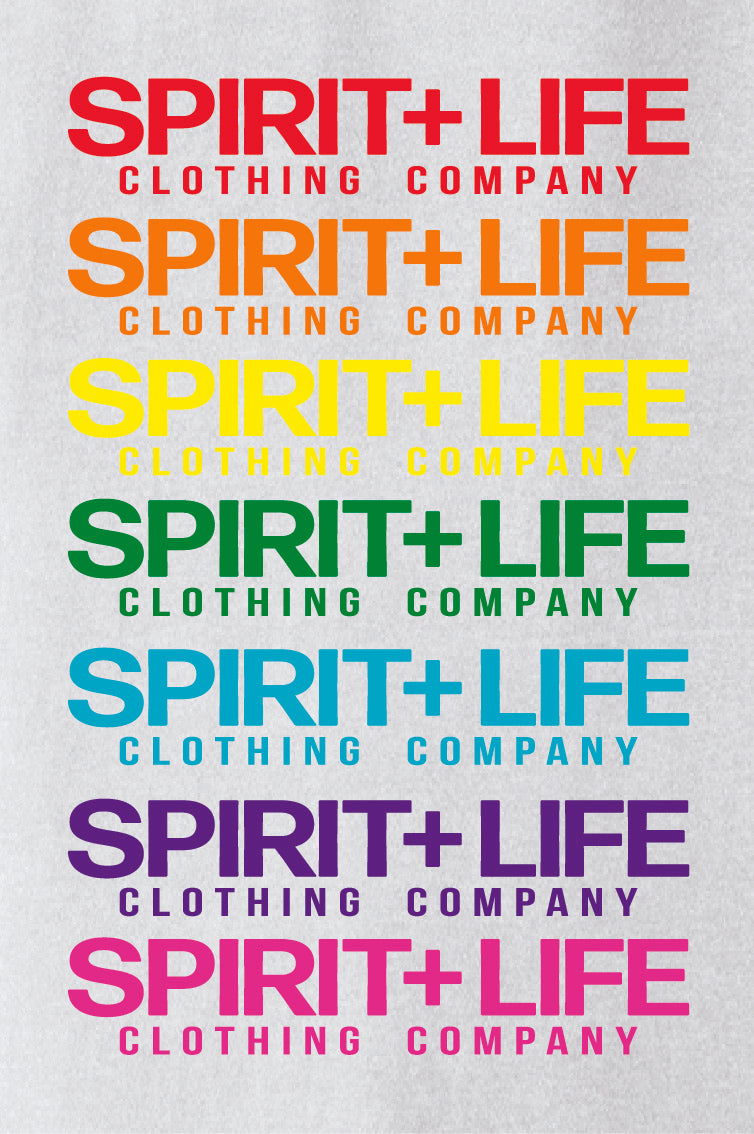 White S+L Rainbow Print T-Shirt