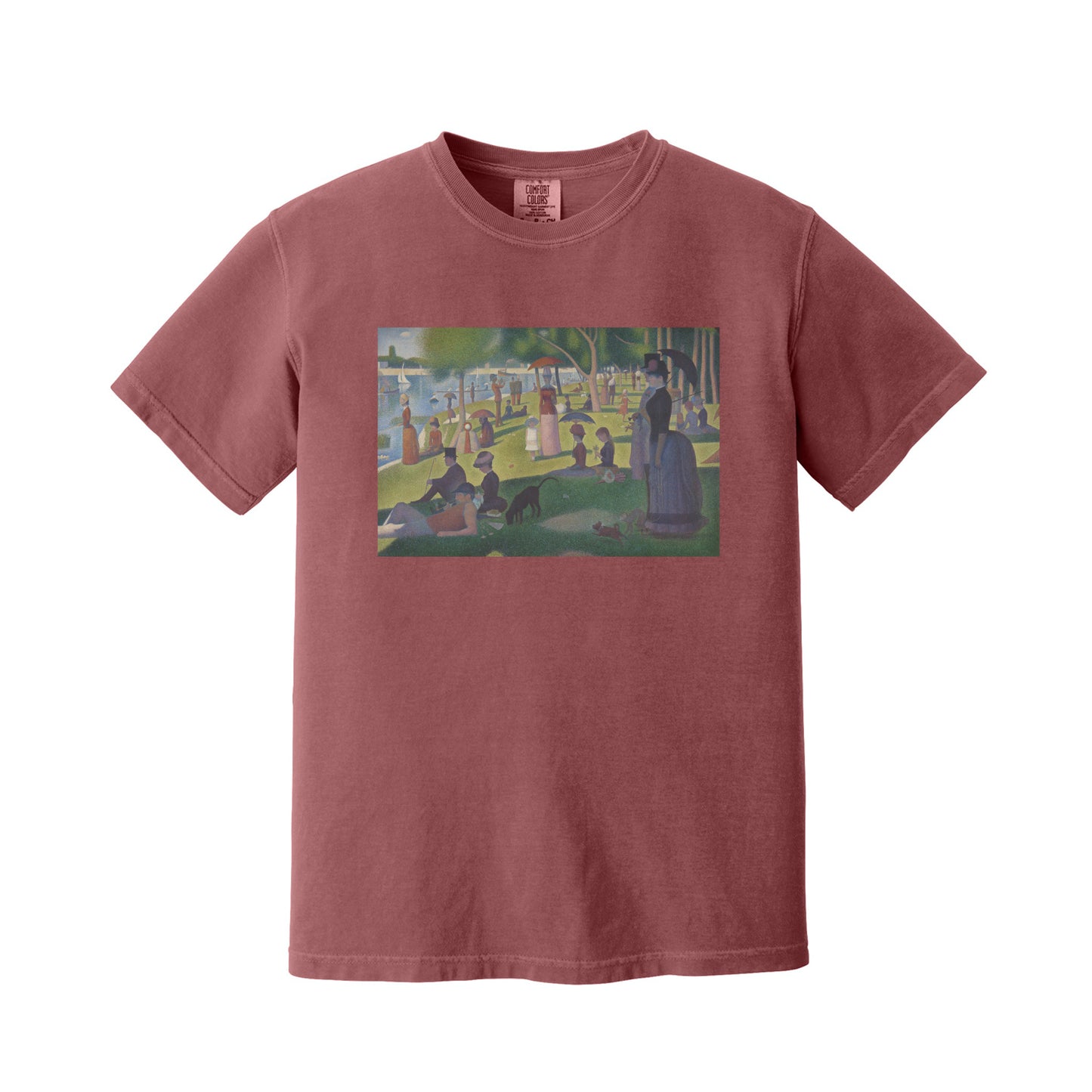 Brick A Sunday on La Grande Jatte by Georges Seurat T-Shirt
