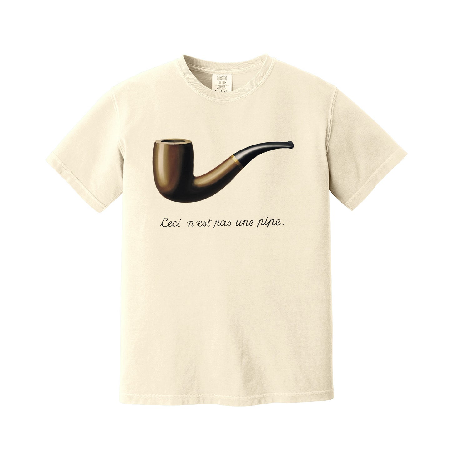 Ivory The Trechery of Images by Rene Magritte T-Shirt