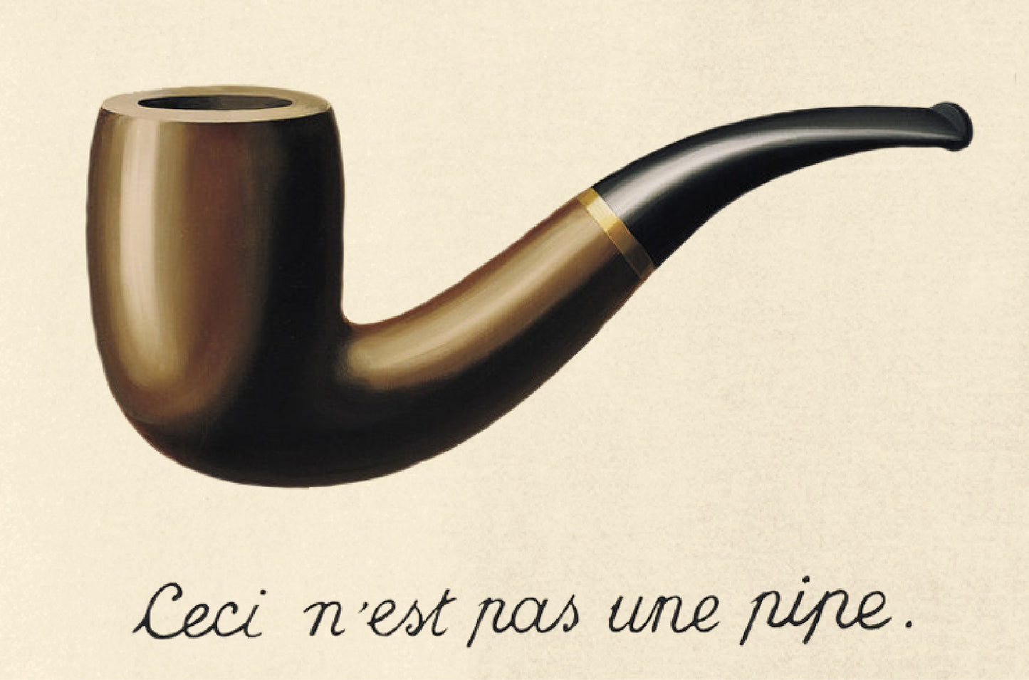 Ivory The Trechery of Images by Rene Magritte T-Shirt