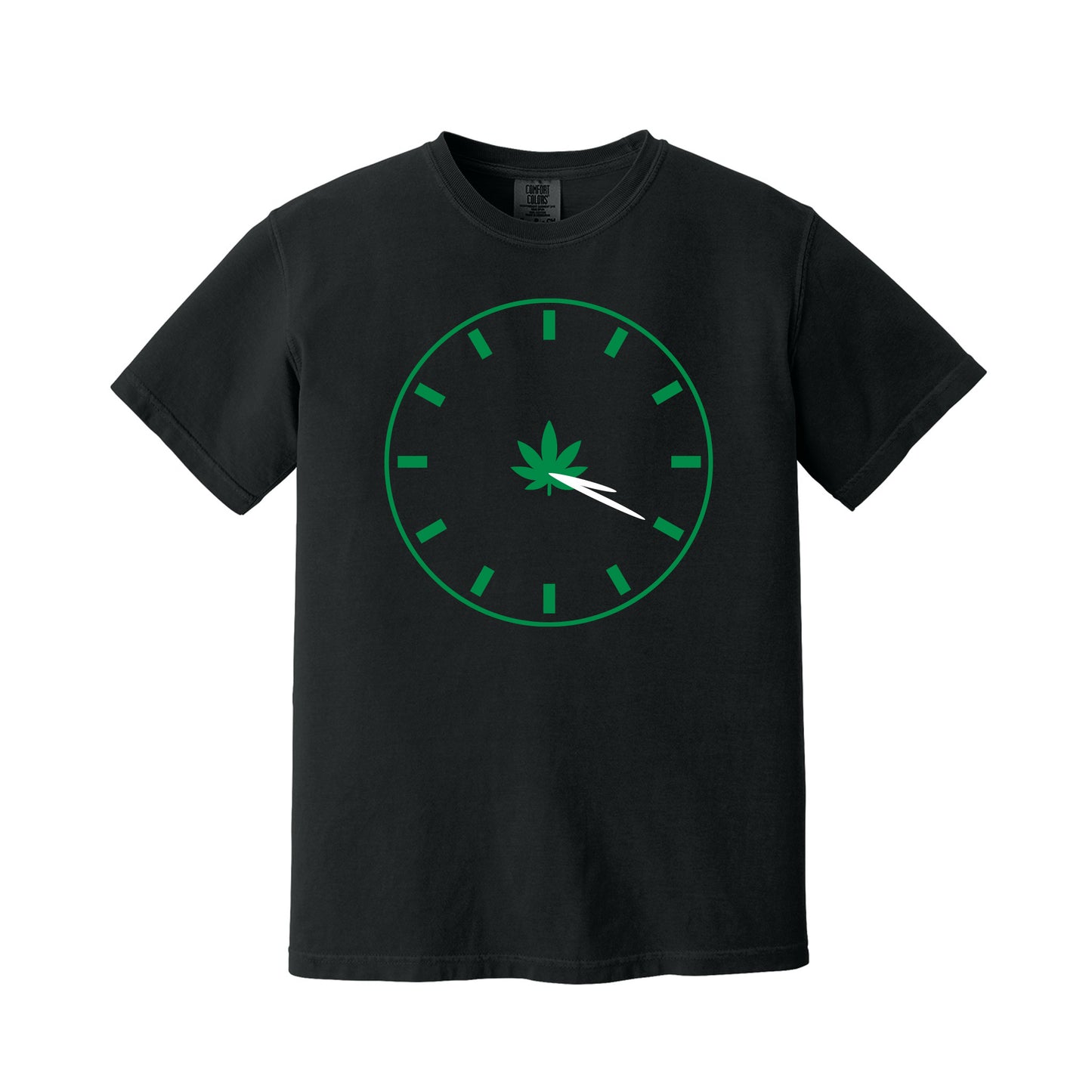 Black 420 Clock T-Shirt