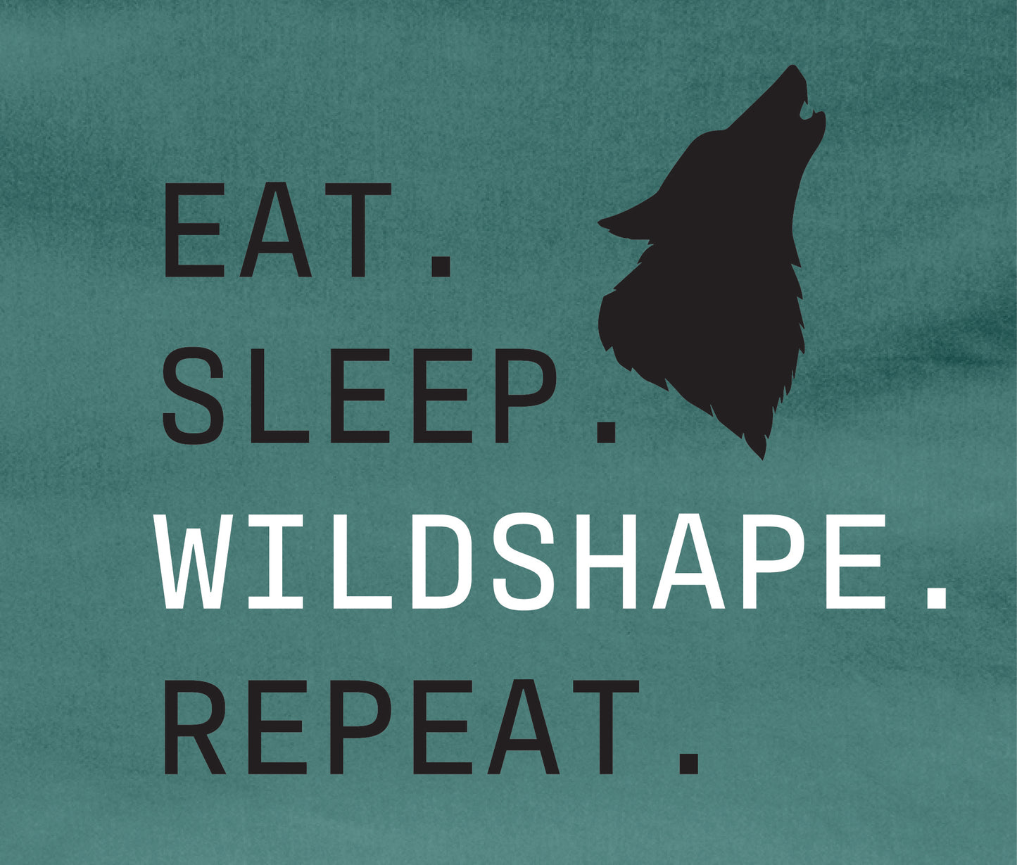 Emerald Eat Sleep Wildshape Repeat T-Shirt