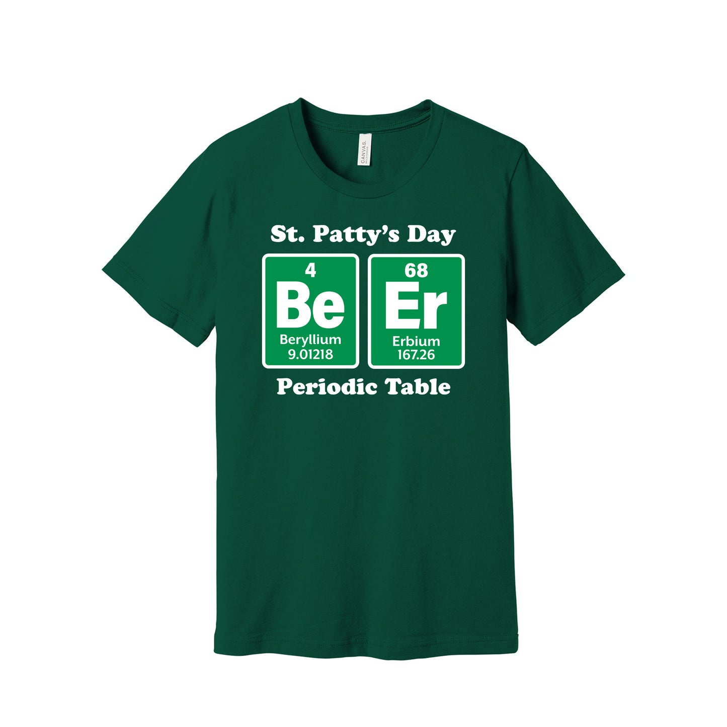 Forest Green Periodic Table T-Shirt - BELLA+CANVAS ® Unisex Jersey Short Sleeve Tee