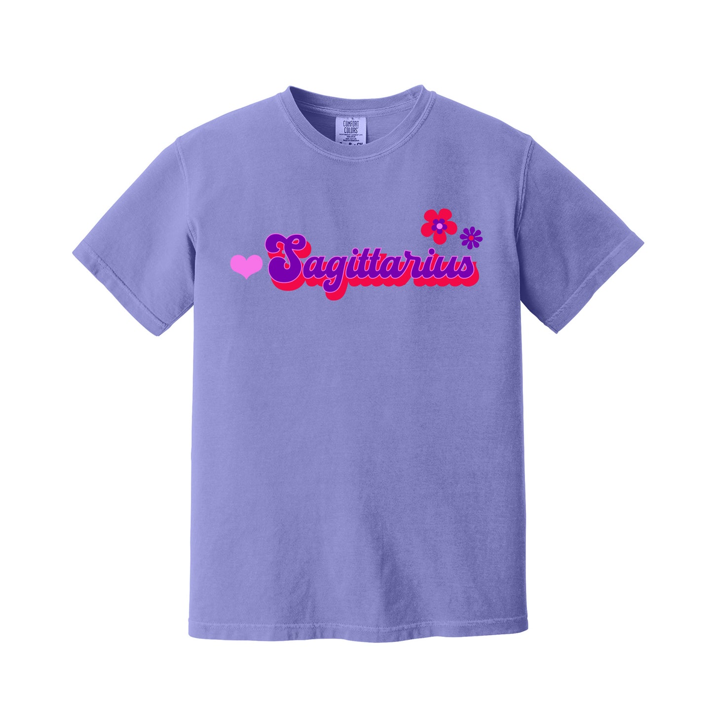 Violet Sagittarius Retro T-Shirt