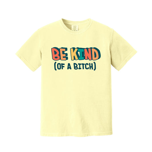 Banana yellow Be Kind T-shirt from Spirit+Life