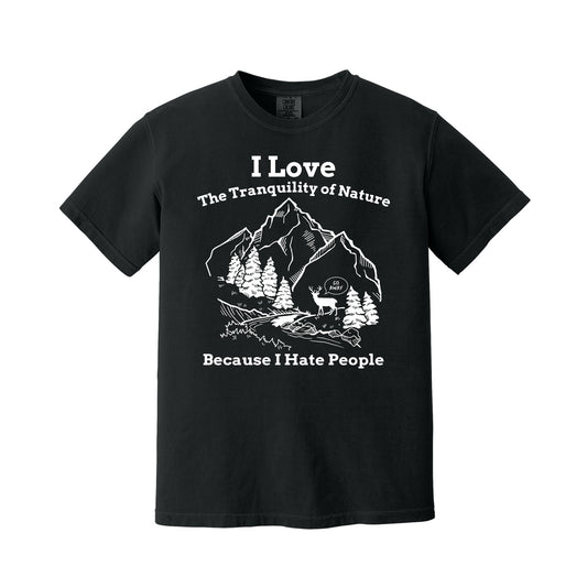 Black I Love Nature T-Shirt