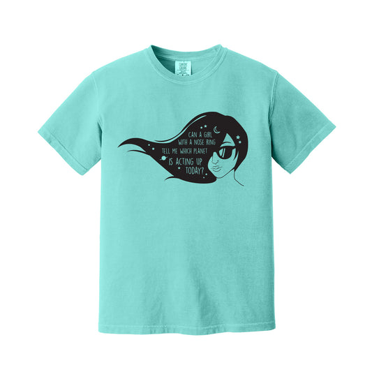 Chalky Mint Girl With A Nose Ring T-Shirt
