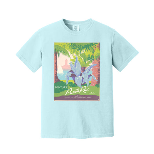 Chambray Blue Puerto Rico T-Shirt