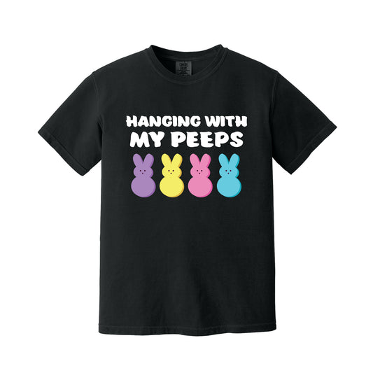 Black Hanging With My Peeps Easter T-Shirt