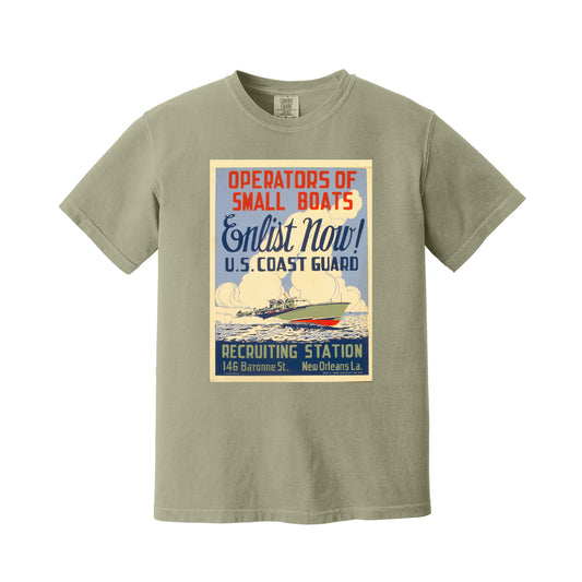 Khaki Coast Guard T-Shirt