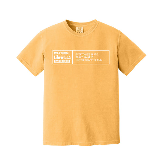 Citrus Libra Warning Label T-Shirt