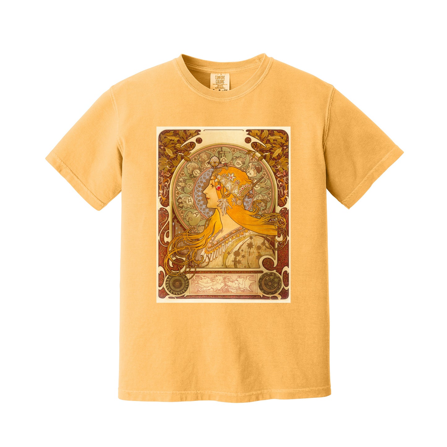 Citrus Zodiac by Alphonse Mucha T-Shirt