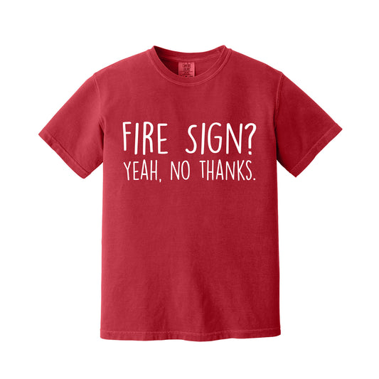 Red Fire Sign T-Shirt