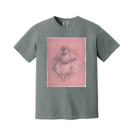 Grey Seated Dancer by Edgar Degas T-Shirt