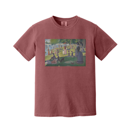Brick A Sunday on La Grande Jatte by Georges Seurat T-Shirt