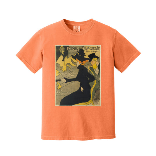 Burnt Orange Le Divan Japonais by Henri de Toulouse Lautrec