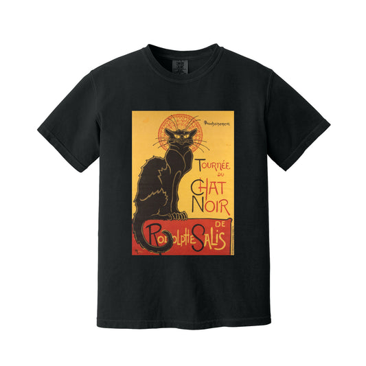 Black Tournee du Chat Noir de Rodolphe Salis by Theophile Steinlen T-Shirt