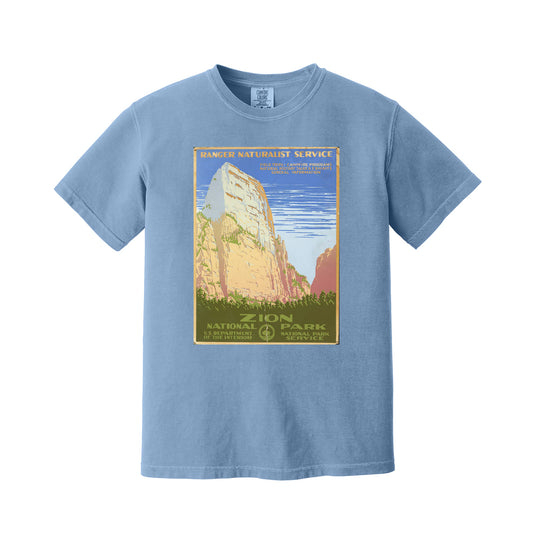 Washed denim Zion National Park T-shirt from Spirit+Life