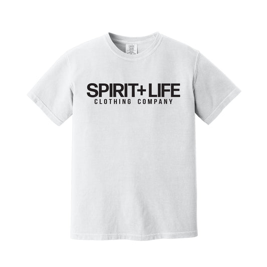 White Basic S+L Logo T-Shirt