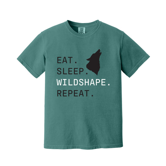 Emerald Eat Sleep Wildshape Repeat T-Shirt