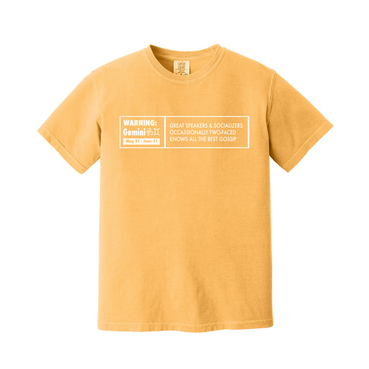 Citrus Gemini Warning Label T-Shirt